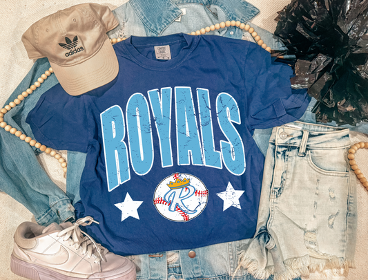 ROYALS STARS TEE (NAVY)