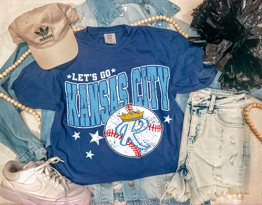 LET'S GO ROYALS TEE (NAVY)