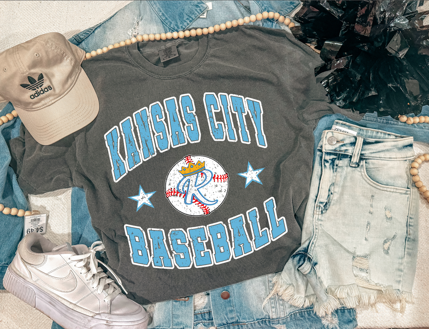 KANSAS CITY ROYALS VINTAGE TEE (PEPPER)