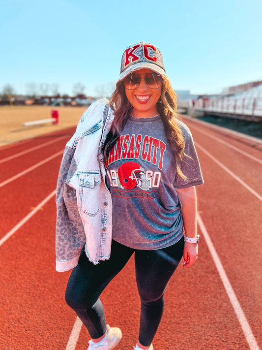 ACID WASH KANSAS CITY TEE