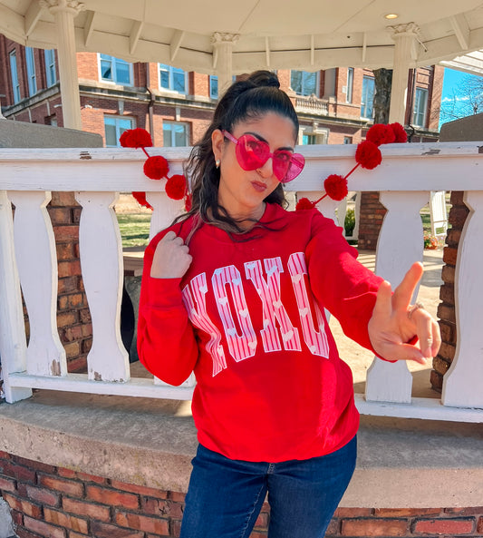 XOXO SWEATSHIRT (RED)