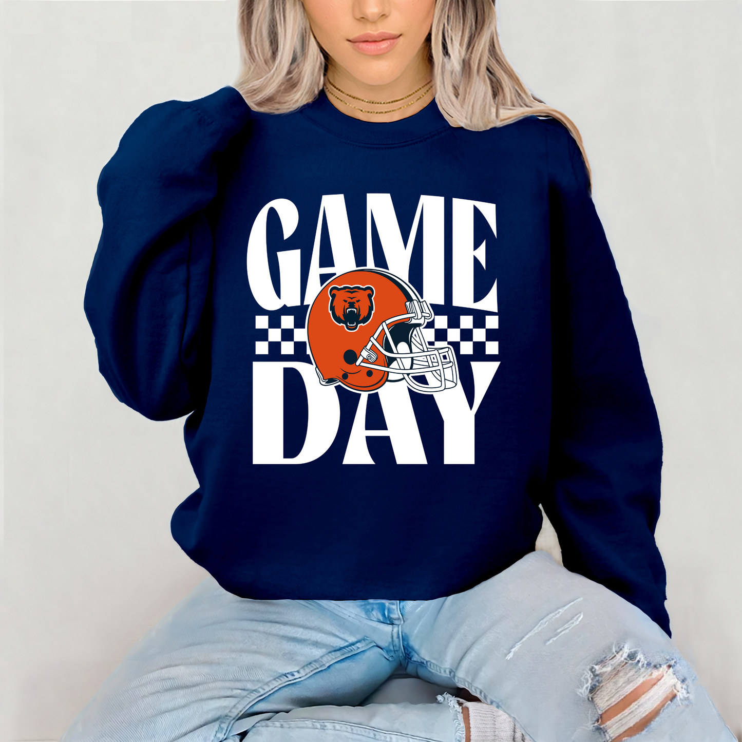 GAMEDAY BEARS SWEATSHIRT (NAVY)