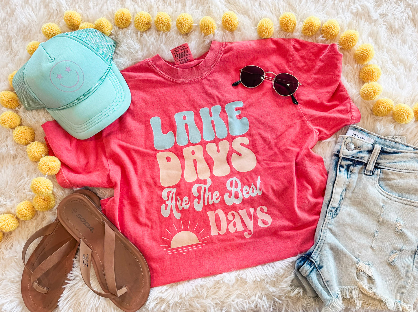 LAKE DAYS ARE THE BEST DAYS TEE (WATERMELON)
