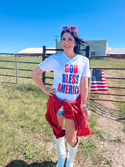 GOD BLESS AMERICA TEE