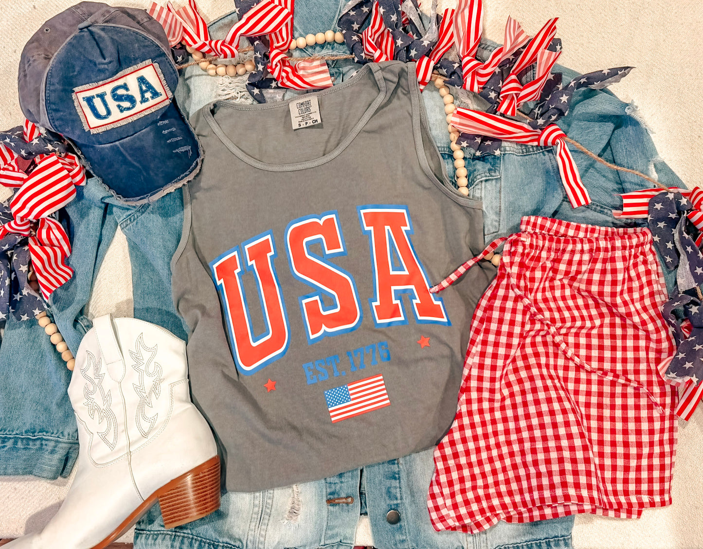 BASIC USA TANK (GREY CC)