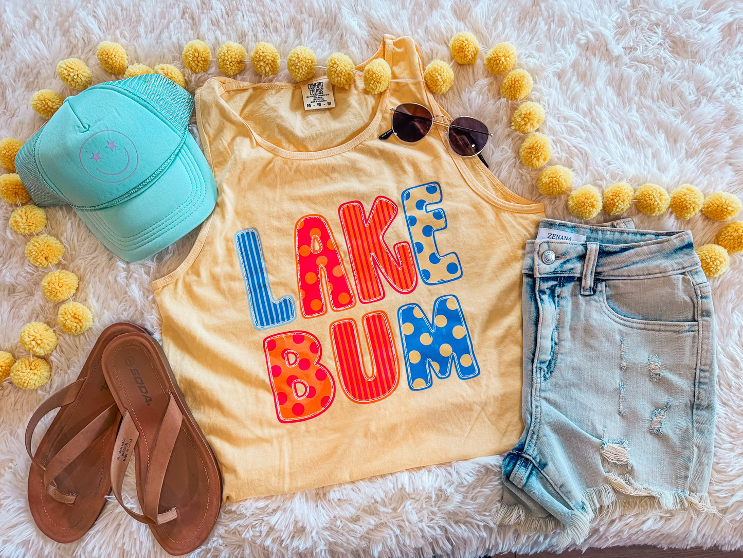 LAKE BUM FUN TANK (BUTTER)