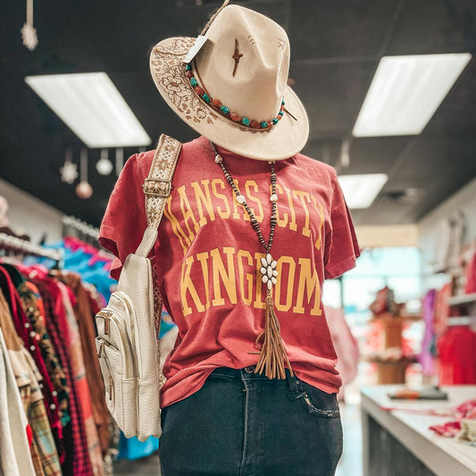 KANSAS CITY KINGDOM TEE (CRIMSON)