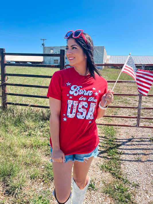 BORN IN THE USA TEE