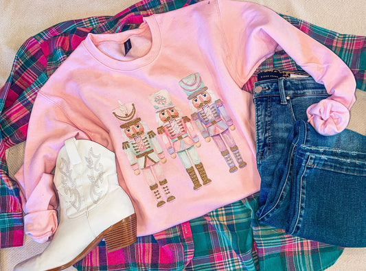 NUTCRACKER SWEATSHIRT (L PINK)