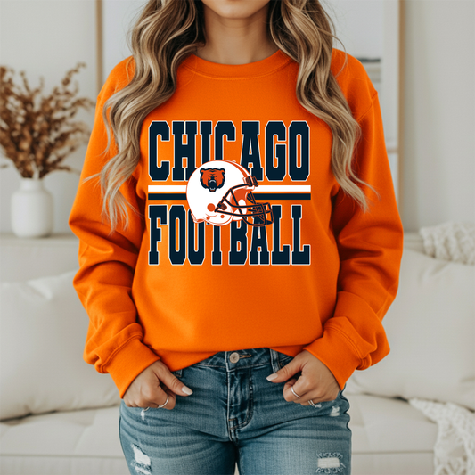 CHICAGO FOOTBALL SWEATSHIRT (ORANGE)