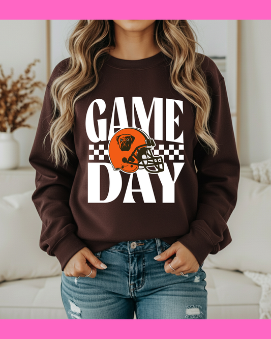 BROWNS GAMEDAY SWEATSHIRT (BROWN)