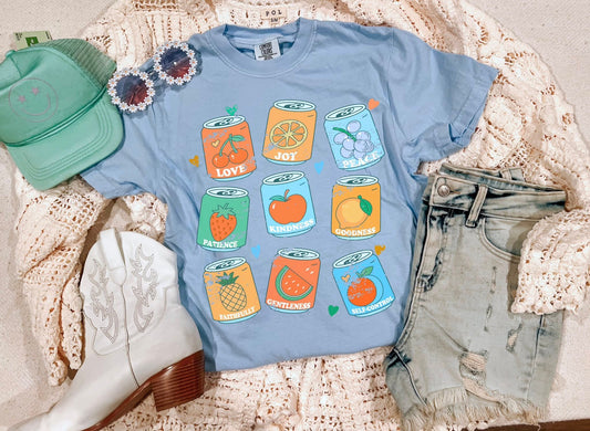 FRUIT OF THE SPIRIT SODA TEE (CHAMBRAY)