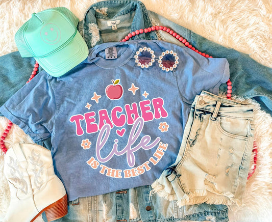 TEACHER LIFE IS THE BEST (BLUE JEAN)