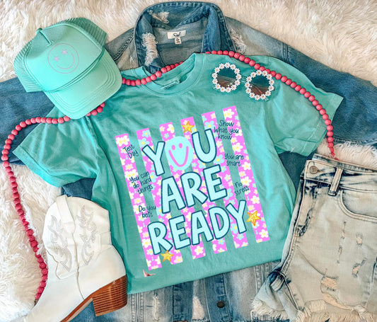 YOU ARE READY TEE (CHALKY)