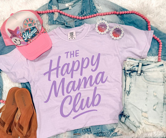 HAPPY MAMA CLUB TEE (ORCHID)