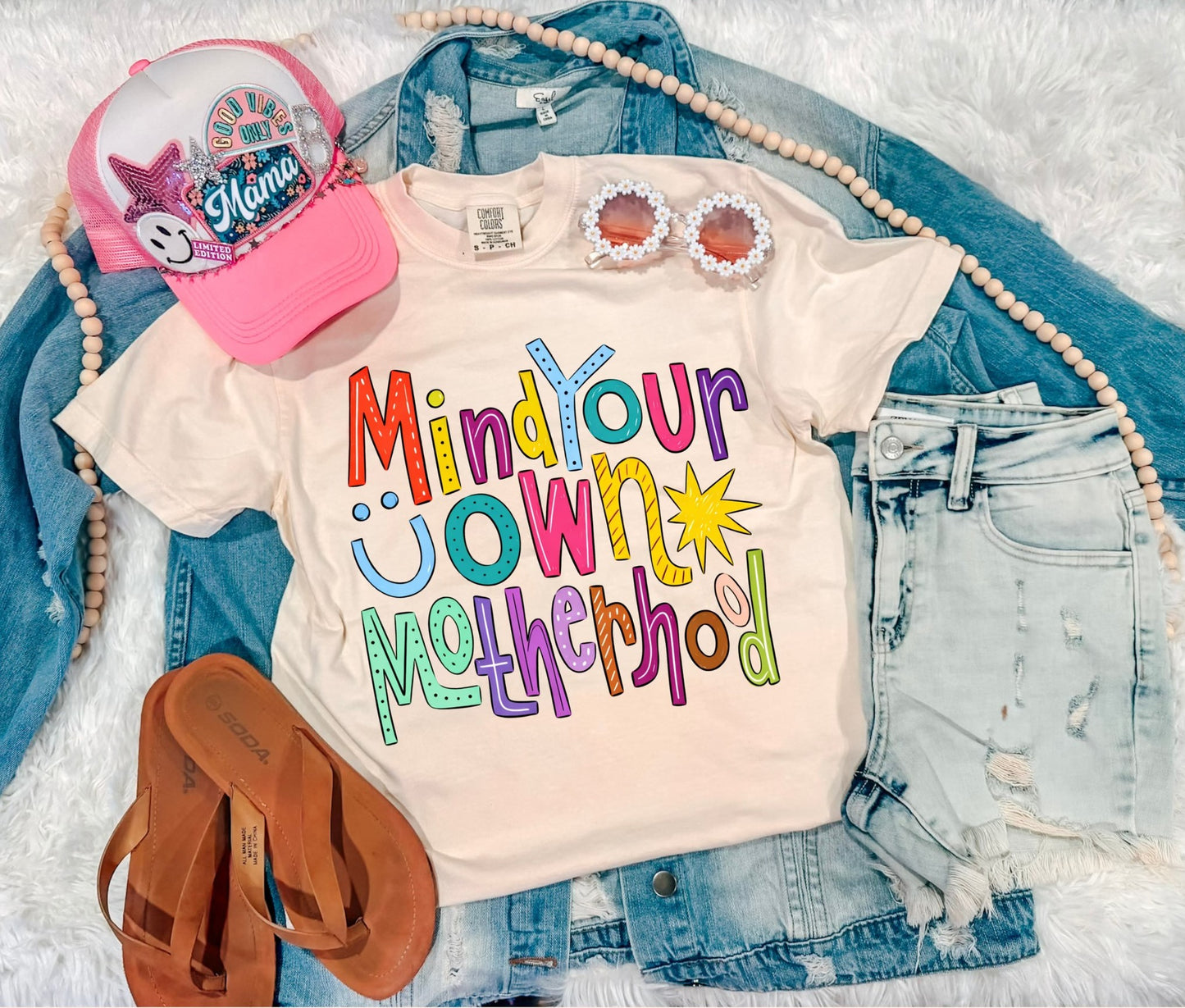 FUN MIND YOUR MOTHERHOOD TEE (IVORY)