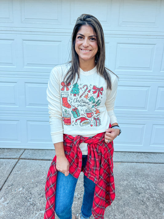 CHRISTMAS SEASON LONG SLEEVE (IVORY CC)