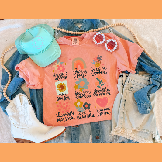 POSITIVITY TEE (PEACH)