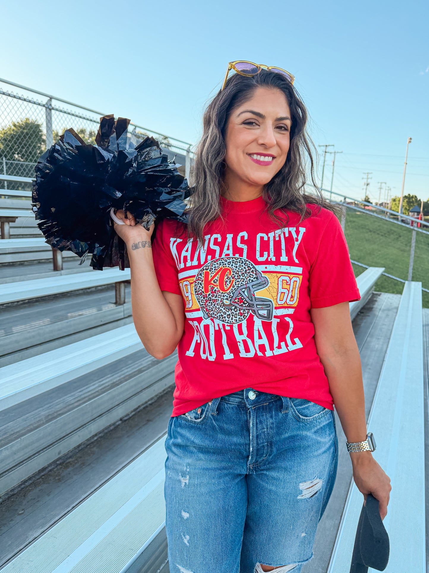 KANSAS CITY FOOTBALL TRENDY BLOCK (RED CC)