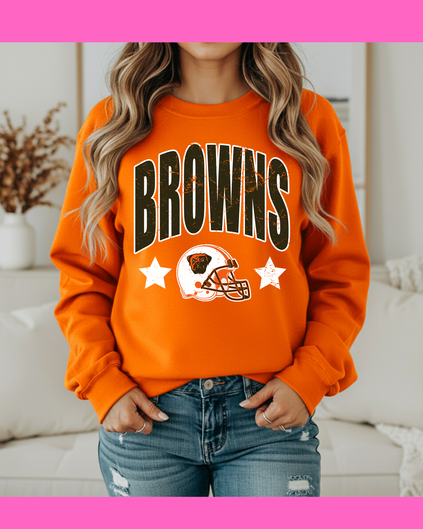 BROWNS STARS SWEATSHIRT (ORANGE)