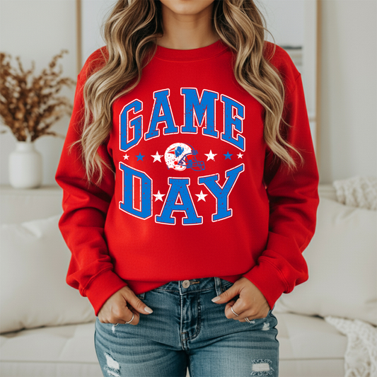 BILLS GAMEDAY STARS SWEATSHIRT (RED
