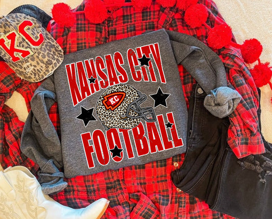 KANSAS CITY FOOTBALL STARS SWEATSHIRT (DARK GREY)