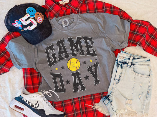 SOFTBALL GAMEDAY TEE (GREY)