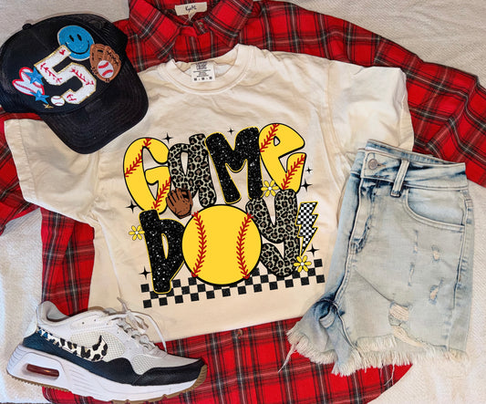 SOFTBALL GAMEDAY TEE(IVORY)