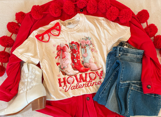 HOWDY VALENTINE TEE (IVORY)