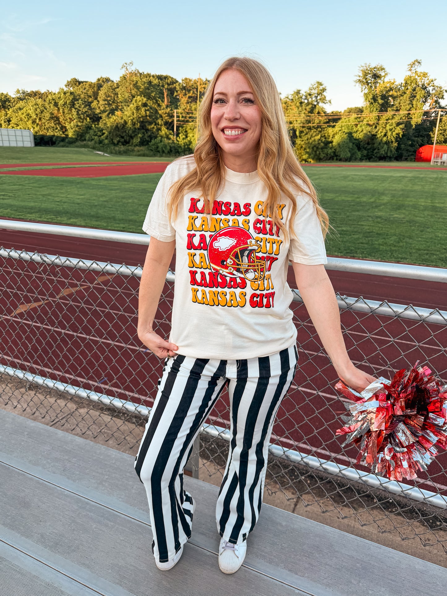 KANSAS CITY BUBBLE STACK TEE (IVORY)