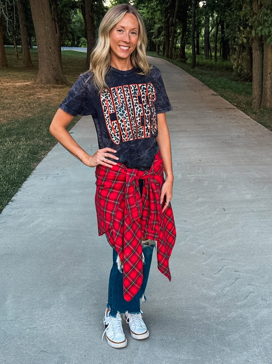 CHIEFS LEOPARD TEE (ACID)