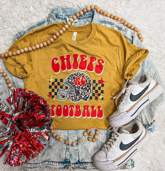 RETRO CHIEFS FOOTBALL TEE