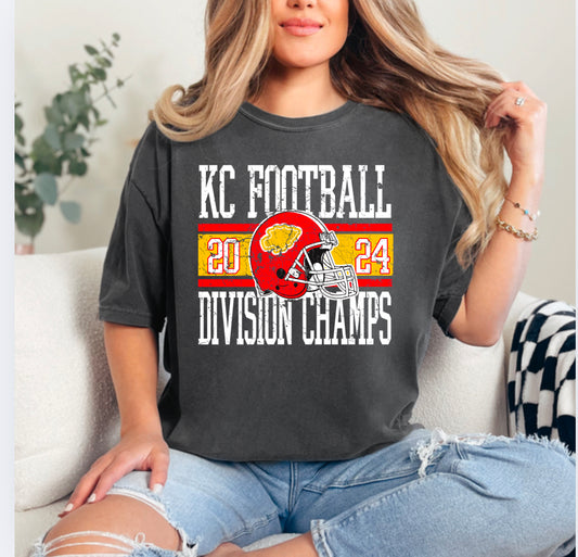 KC FOOTBALL DIVISION CHAMPS TEE (PEPPER CC)