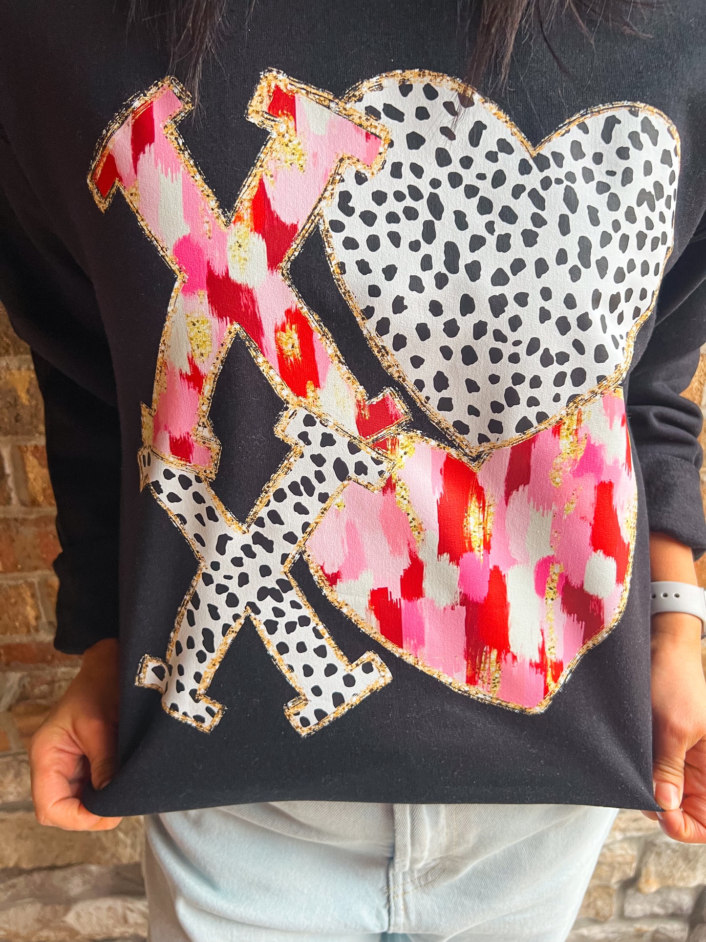 XOXO SWEATSHIRT (BLK SW)