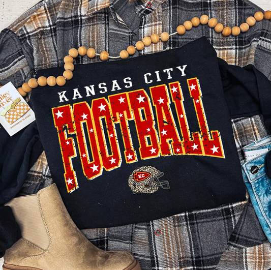 KANSAS CITY FOOTBALL STARS SWEATSHIRT (BLACK)