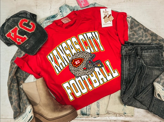 THE "OG" KANSAS CITY FOOTBALL TEE (RED CC)