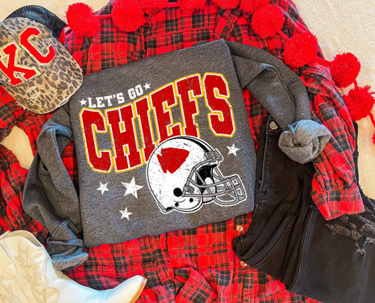 LET'S GO CHIEFS SWEATSHIRT (D. GREY)